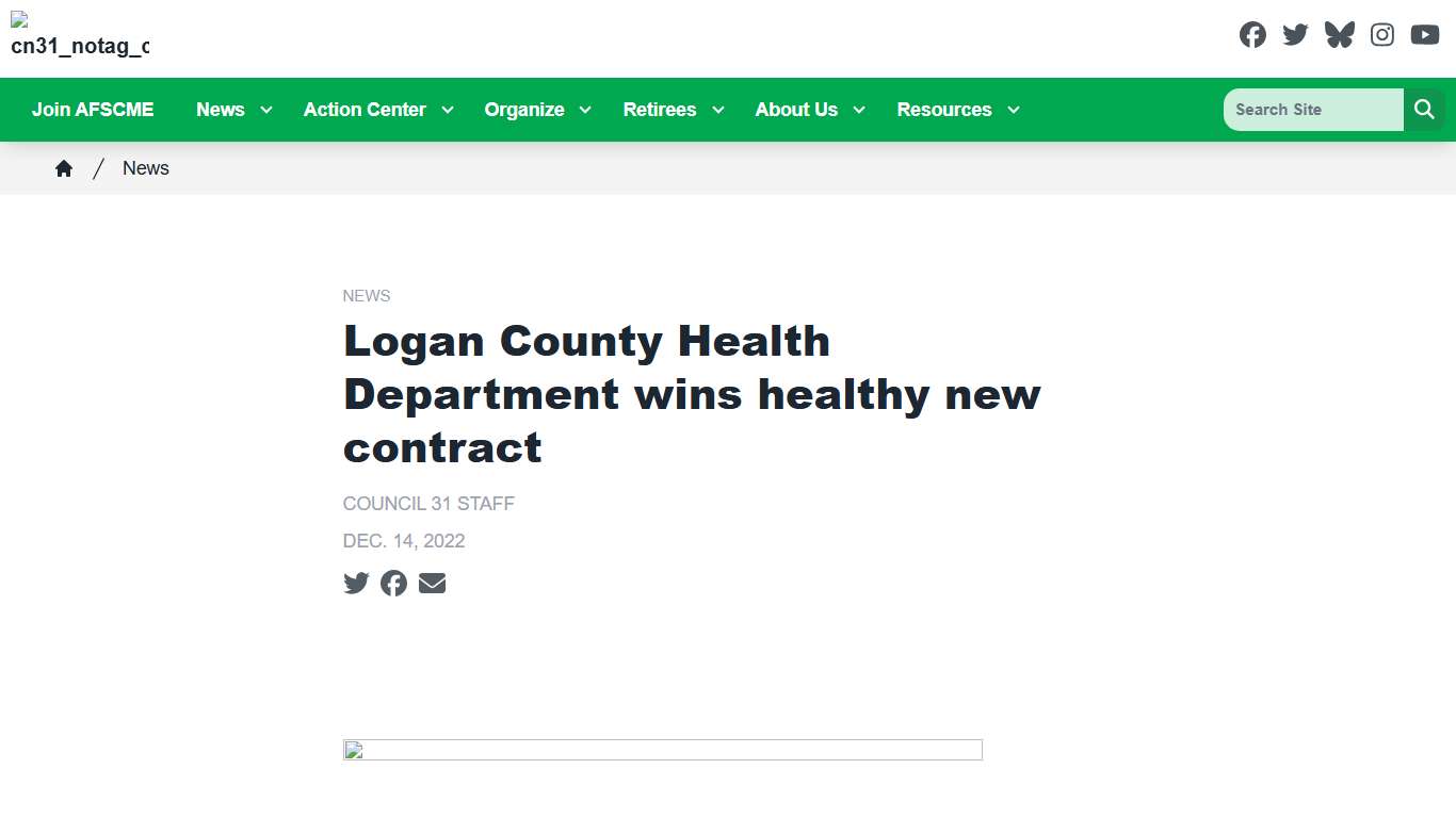 Logan County Health Department wins healthy new contract AFSCME Council 31