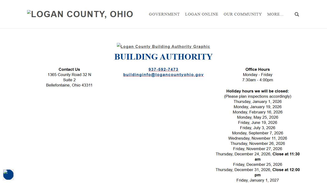Logan County Building Authority - Logan County, Ohio